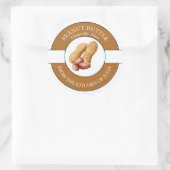 ピーナッツバターラベル ラウンドシール (バッグ)