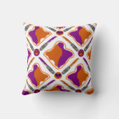 ピーナッツバター及びグレープゼリーのシームレスパターン クッション (裏面)