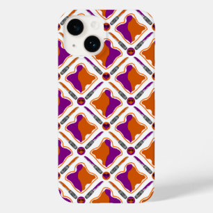 ピーナッツバター及びグレープゼリーのシームレスパターン Case-Mate iPhone 14ケース