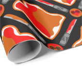 ピーナッツバター及びストロベリージャムシームレスパター ラッピングペーパー (ロールコーナー)