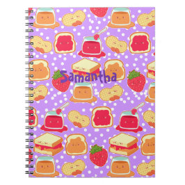 ピーナッツバター及びストロベリーゼリー ノートブック
