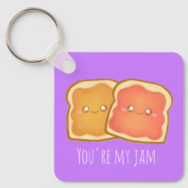 ピーナッツバター及びストロベリートースト キーホルダー