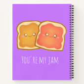 ピーナッツバター及びストロベリートースト ノートブック (裏面)