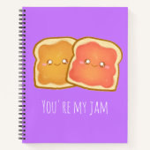 ピーナッツバター及びストロベリートースト ノートブック (正面)