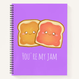 ピーナッツバター及びストロベリートースト ノートブック