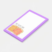 ピーナッツバター及びストロベリートースト ポストイット (アングル)