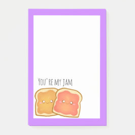 ピーナッツバター及びストロベリートースト ポストイット