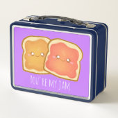 ピーナッツバター及びストロベリートースト メタルランチボックス (裏面)