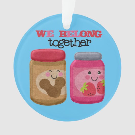 ピーナッツバター及びゼリーのクリスマスのオーナメント オーナメント (正面)