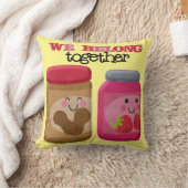 ピーナッツバター及びゼリーポリエステル装飾用クッション クッション (ブランケット)