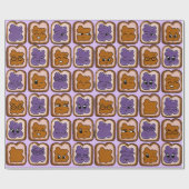 ピーナッツバター及びゼリー包み紙 ラッピングペーパー (フラット)