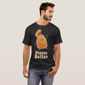 ピーナッツバター及びゼリー整合カップルのハロウィーン Tシャツ (正面フル)