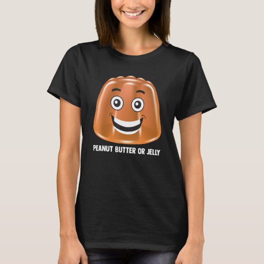 ピーナッツバター及びゼリー状スイートジャム Tシャツ (正面)