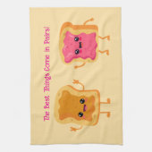 ピーナッツバター及びゼリー キッチンタオル (縦)