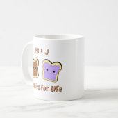 ピーナッツバター及びゼリー コーヒーマグカップ (正面左)