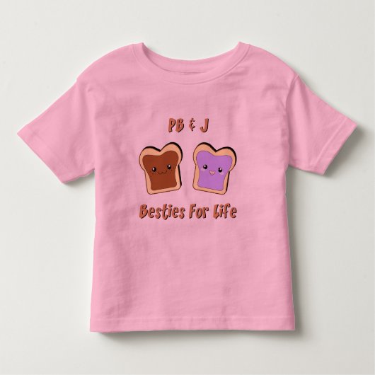 ピーナッツバター及びゼリー トドラーTシャツ (正面)