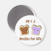 ピーナッツバター及びゼリー マグネット (正面/裏面)