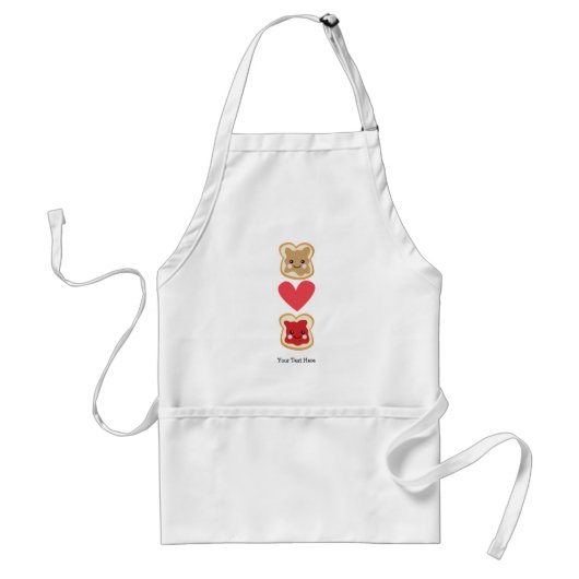 ピーナッツバター及びゼリー(customizable0 スタンダードエプロン (正面)