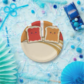 ピーナッツバター イチゴジャム 気まぐれな誕生日 ペーパープレート (パーティー)