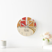 ピーナッツバター＆イチゴジャム PB&J ラウンド壁時計 (ホーム)