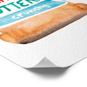 ピーナッツバター&ジェリーウォーターカラーアート ポスター (角)