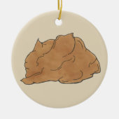 ピーナッツバター&ジェリーサンドイッチランチタイムグルメ セラミックオーナメント (正面)