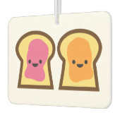 ピーナッツバター&ジェリートーストカーエアーフレッシュナー カーエアーフレッシュナー (左)