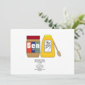 ピーナッツバター&ハニー結婚式招待状 招待状 (スタンド正面)