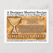 ピーナッツバター マティーニのレシピ ポストカード (正面)