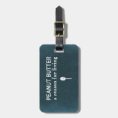 ピーナッツバター ラゲッジタグ (正面縦)