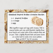ピーナッツバターCookieレシピカードはがき ポストカード (正面)