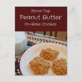 ピーナッツバターNo-Bake Cookieレシピカード ポストカード