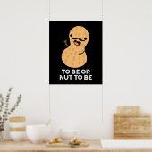 ピーナッツパンズダークおもしろいBGになる ポスター (キッチン)