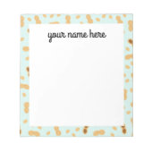 ピーナッツパーソナライズされたメモ帳 ノートパッド (正面)