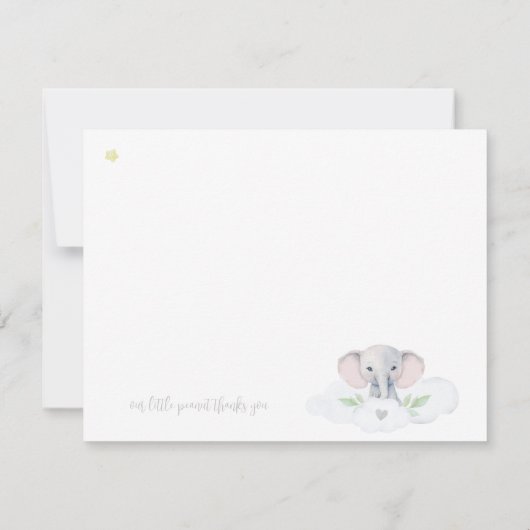 ピーナッツベイビーシャワーエレファウ男女兼用ント (裏面)