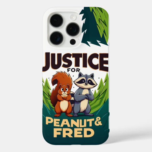 ピーナッツリスとフレッドに正義を Case-Mate iPhoneケース (裏面)