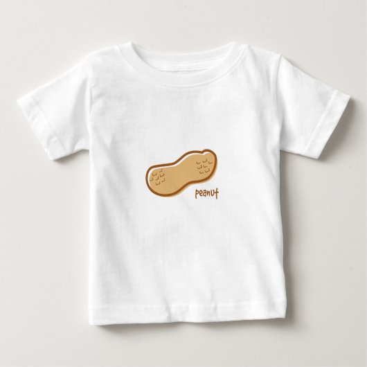 ピーナッツ乳児長袖 ベビーTシャツ (正面)