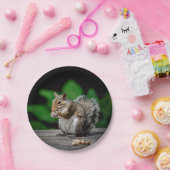 ピーナッツ付きリス ペーパープレート (パーティー)