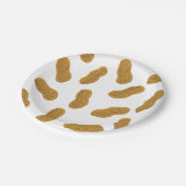 ピーナッツ模様 ペーパープレート (アングル)