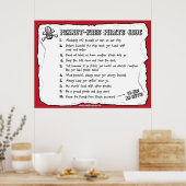 ピーナッツ無料の海賊コード(ポスター) ポスター (キッチン)