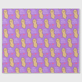 ピーナッツ誕生日パーティーかわいいキッズマンガナット ラッピングペーパー (フラット)