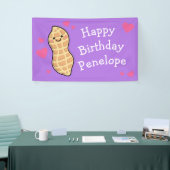 ピーナッツ誕生日パーティーかわいいキッズマンガナット 横断幕 (トレードショー)