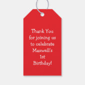 ピーナッツ誕生日パーティーキッズかわいいナッツ漫画 ギフトタグ (裏面)