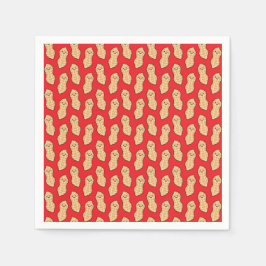 ピーナッツ誕生日パーティーキッズかわいいナッツ漫画 スタンダードカクテルナプキン