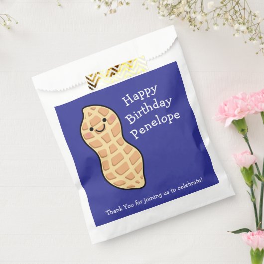 ピーナッツ誕生日パーティーキッズかわいいナッツ漫画 フェイバーバッグ (封をした状態)