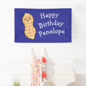 ピーナッツ誕生日パーティーキッズかわいいナッツ漫画 横断幕 (インサイチュ)