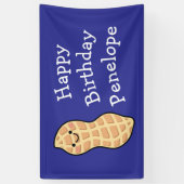 ピーナッツ誕生日パーティーキッズかわいいナッツ漫画 横断幕 (縦)