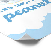 ピーナッツ象の少年の赤ちゃんシャワーの数を推測 ポスター (角)