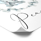 ピーナッツ象の赤ちゃんシャワーゲームの数を推測 ポスター (角)