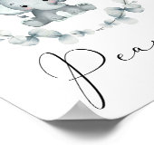 ピーナッツ象の赤ちゃんシャワーゲームの数を推測 ポスター (角)